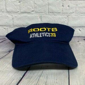Vintage Roots 73 Athletics Hat Cap Visor Strap Back Fits S-M Embroidered 90s
